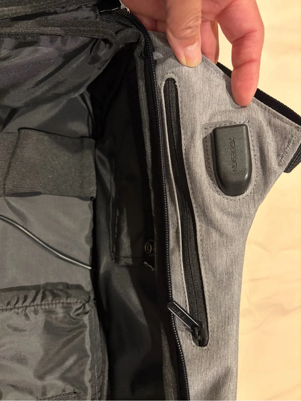 XD Design Light Blue Anti-Theft Backpack